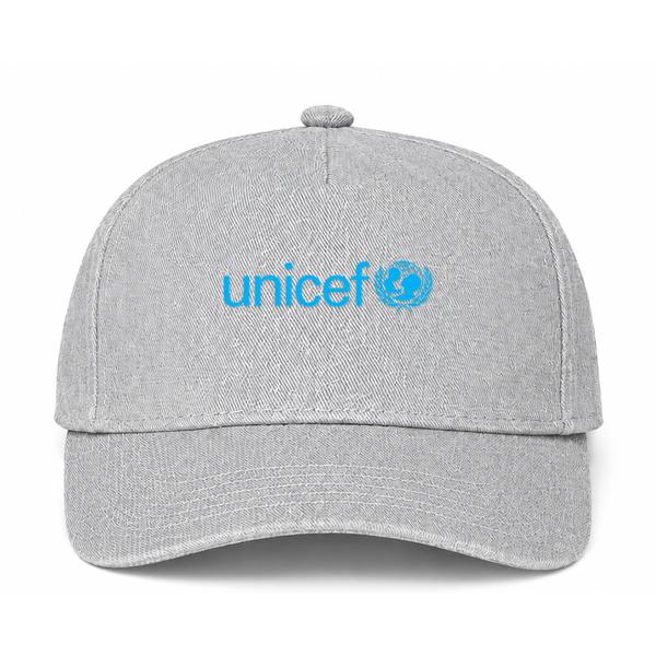 UNICEF Logo Gray Dad Baseball Cap Hat