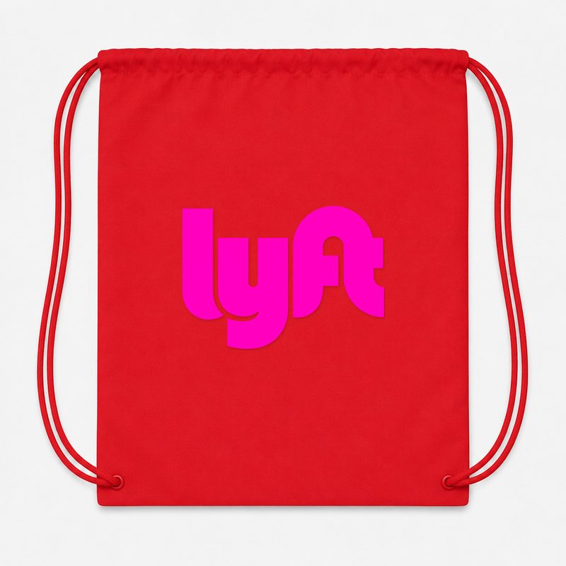 Lyft Pink Drawstring Bag - Red