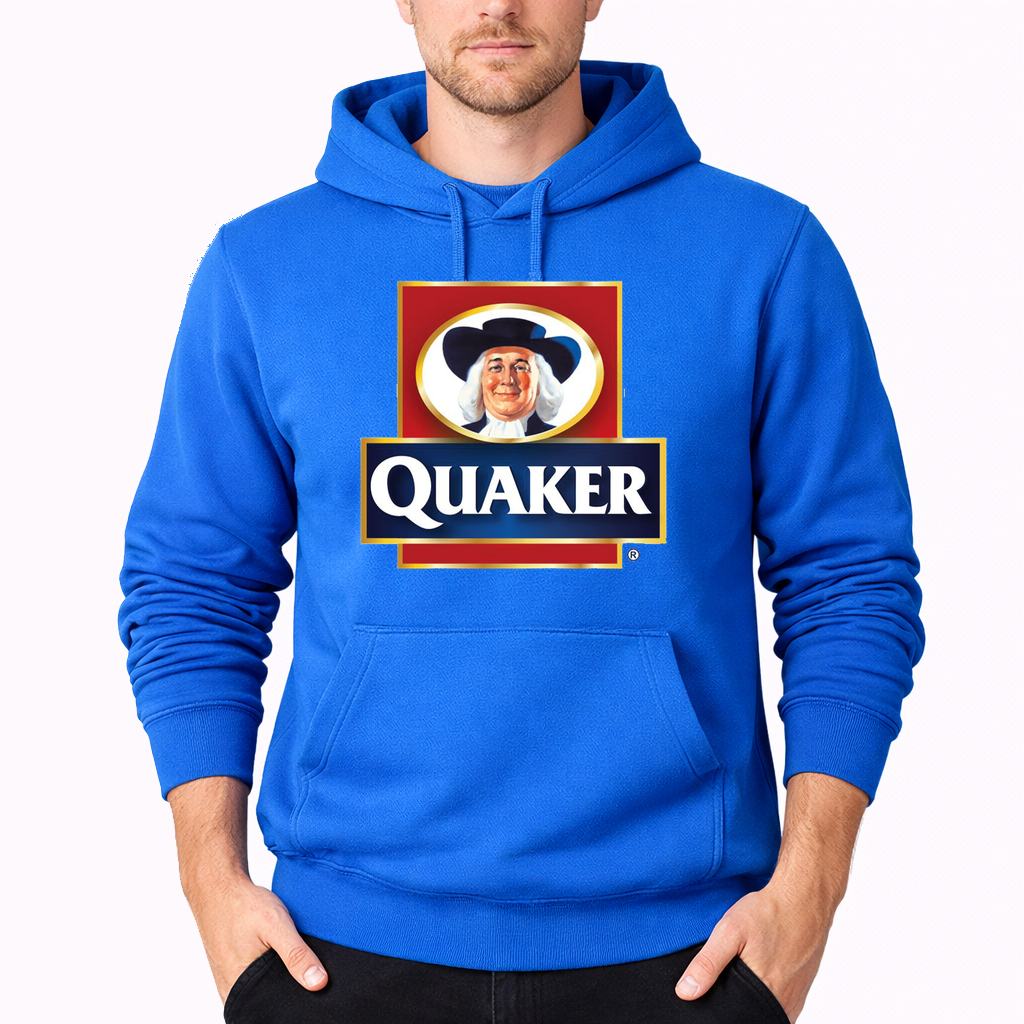 Men's Quaker Food Pullover Hoodie - Azure
