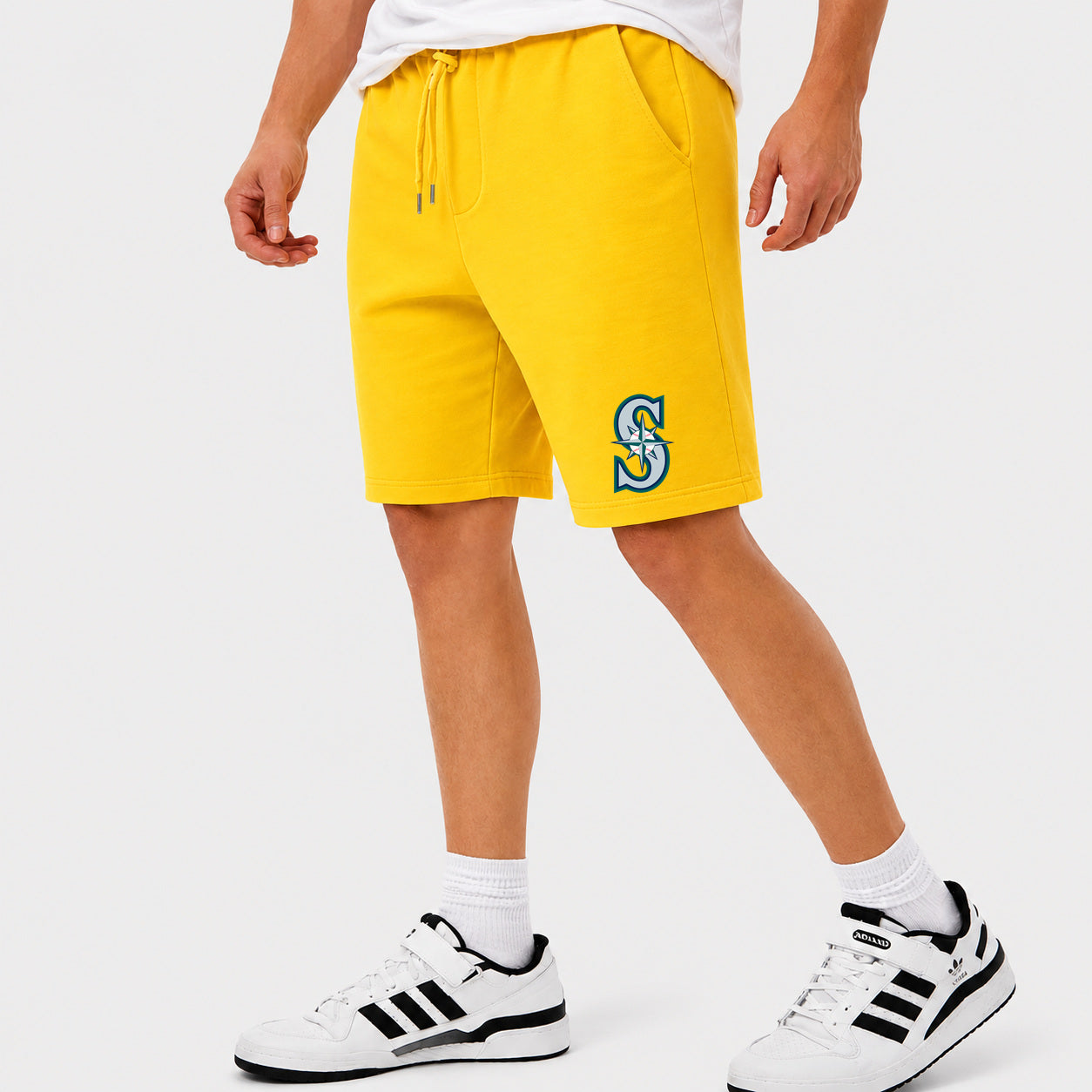 Men's Seattle Mariners Cotton Shorts - Yellow