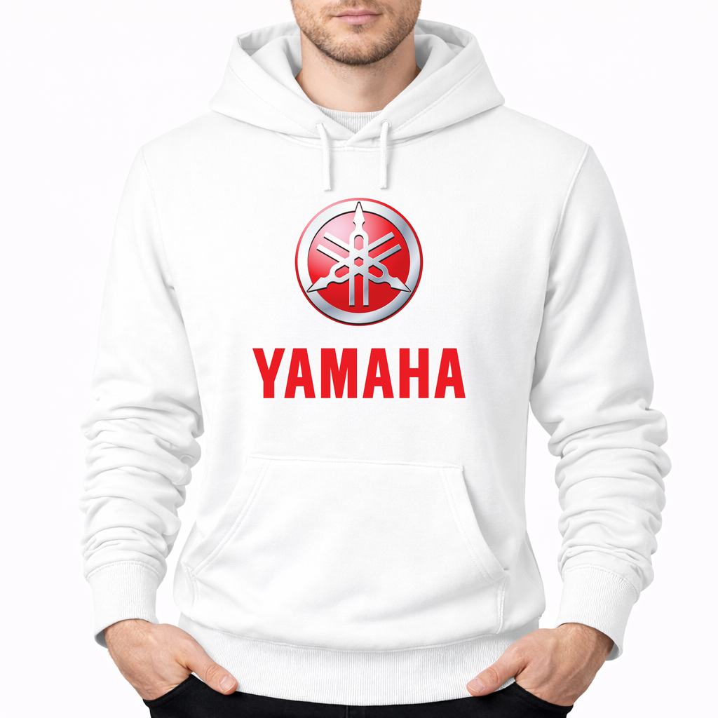 Men's Yamaha Pullover Hoodie - White