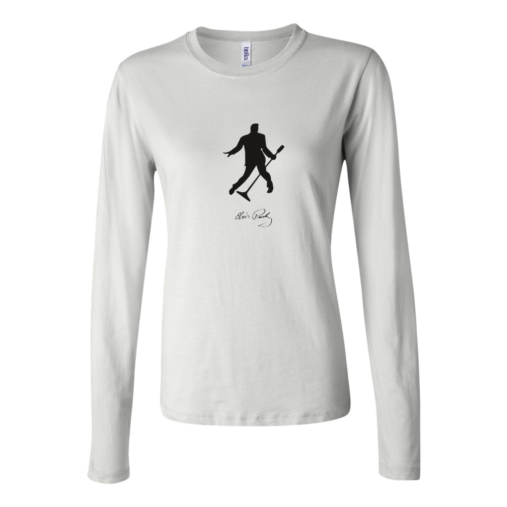 Women's Elvis Presley Long Sleeve T-Shirt - White