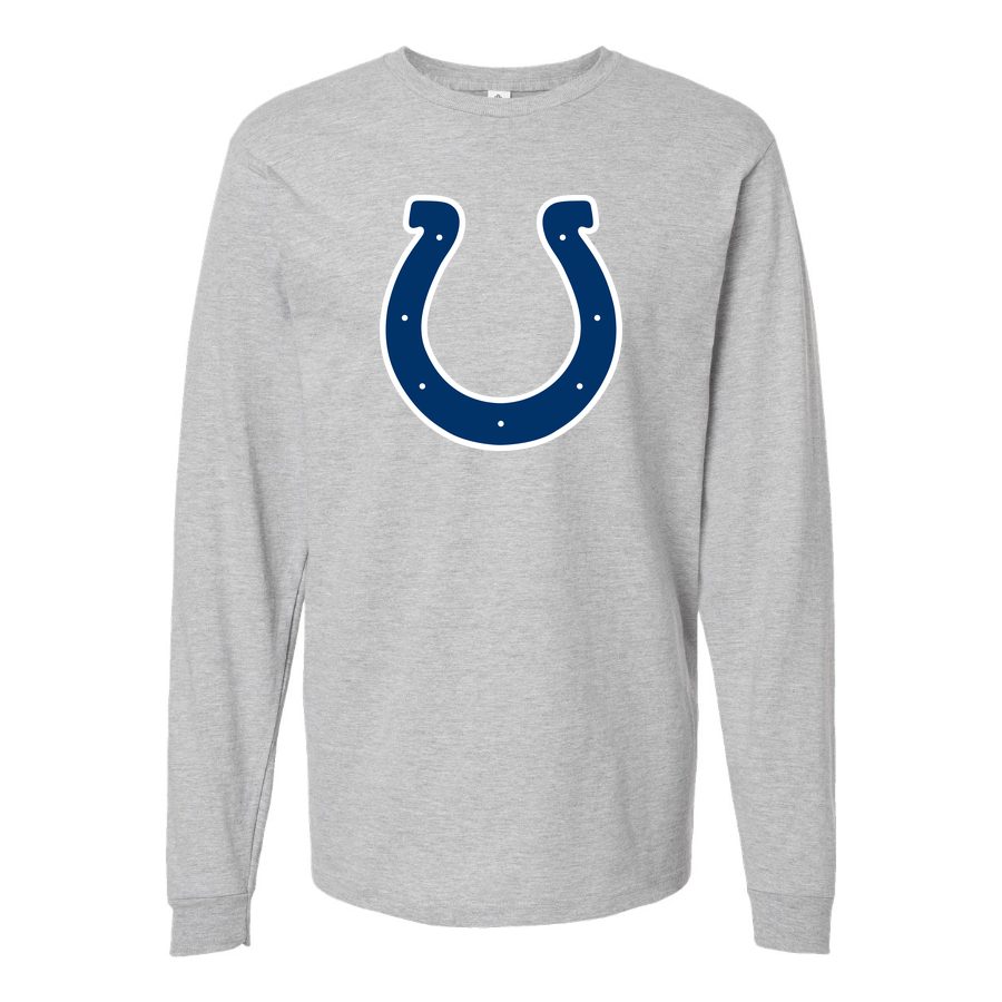 Men's Indianapolis Colts Long sleeves Cotton Blend T-Shirt - Gray