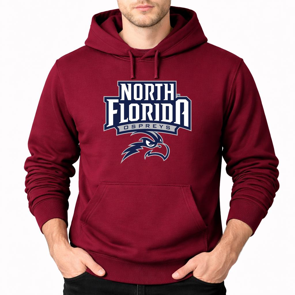 Men's UNF Ospreys Pullover Hoodie - Burgundy