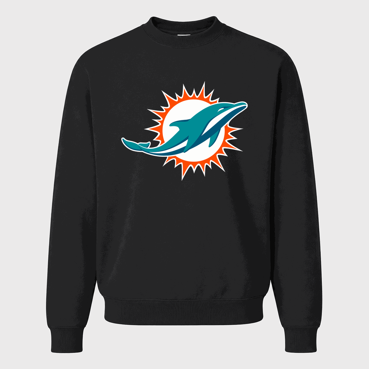 Men's Miami Dolphins Crewneck Sweatshirt - Black