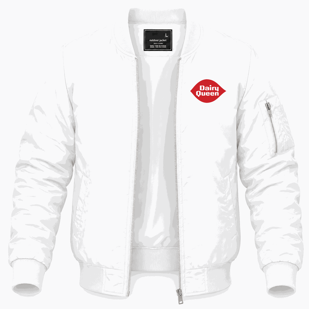 Men's Dairy Queen Lightweight Bomber Jacket - White