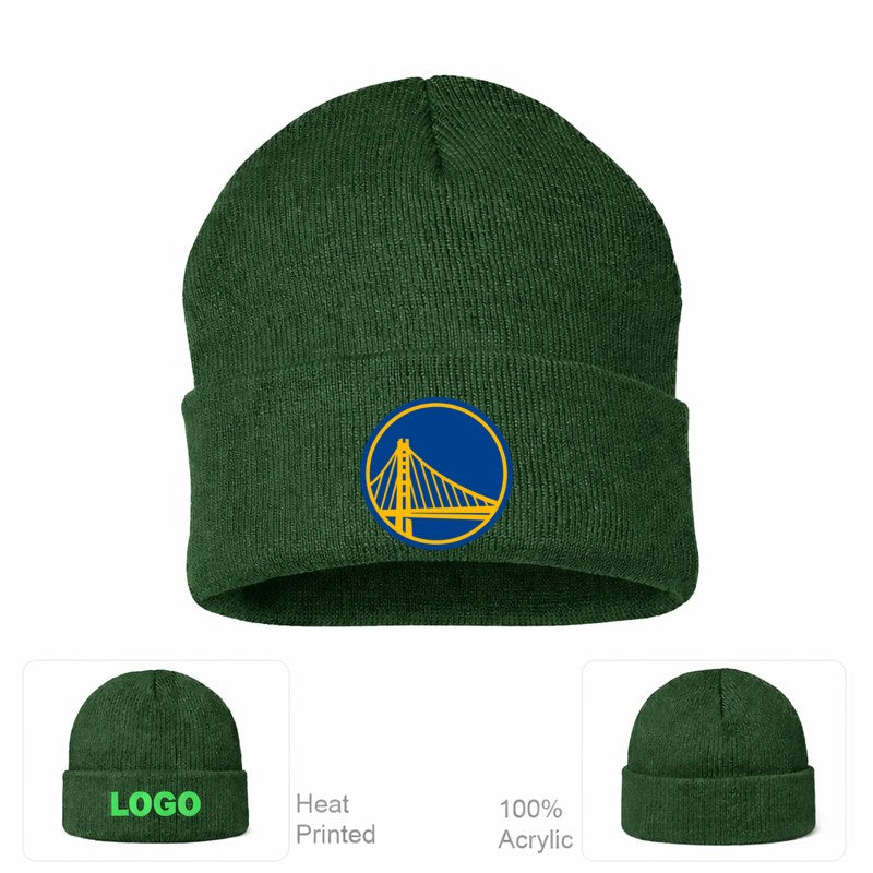 Golden State Warriors Forest Green Beanie Hat