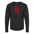Men's St. Louis Cardinals Long sleeves Cotton Blend T-Shirt - Black