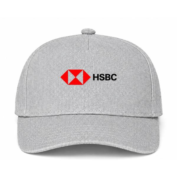 HSBC Logo Gray Dad Baseball Cap Hat