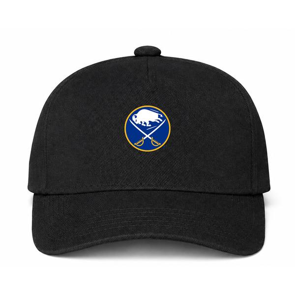 Buffalo Sabres NHL Logo Black Dad Baseball Cap Hat