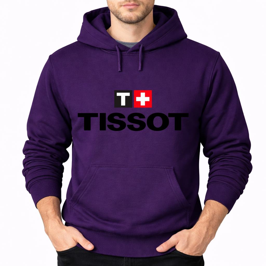 Men's Tissot Pullover Hoodie - Purple