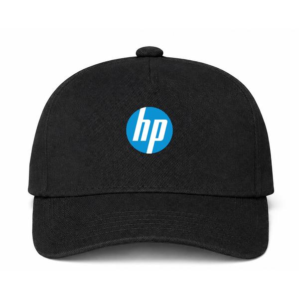 HP Logo Black Dad Baseball Cap Hat