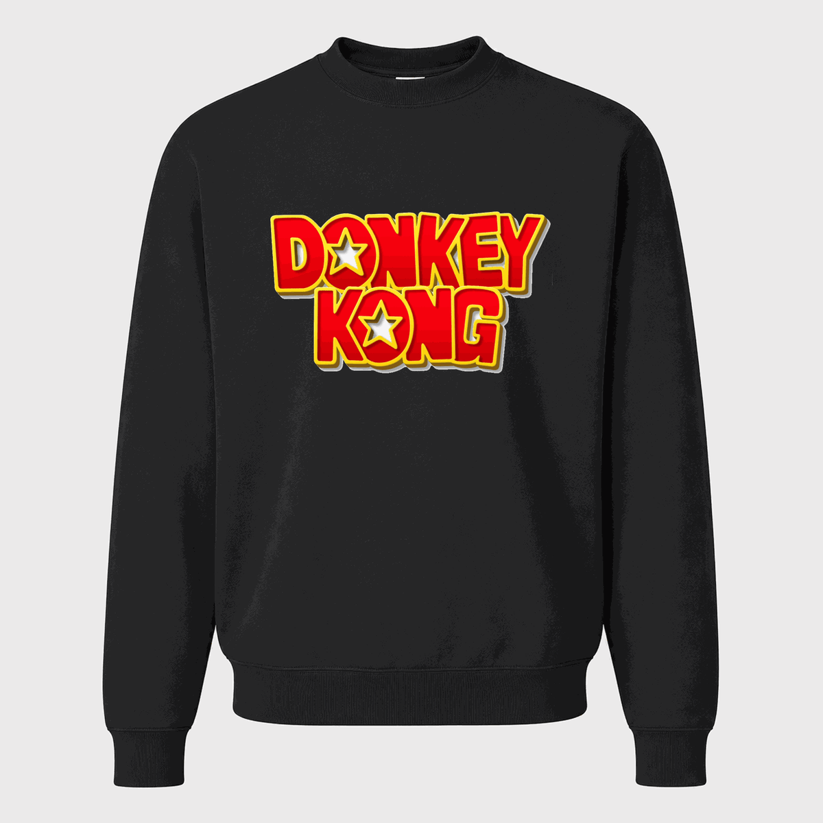 Men's Donkey Kong Crewneck Sweatshirt - Black