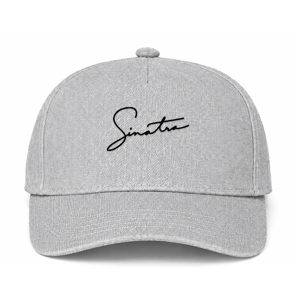 Frank Sinatra Logo Gray Dad Baseball Cap Hat