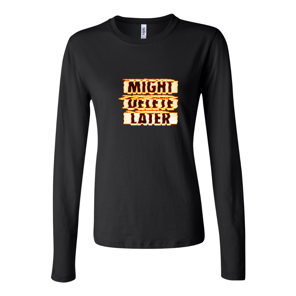 Women's might delete later Long Sleeve T-Shirt - Black
