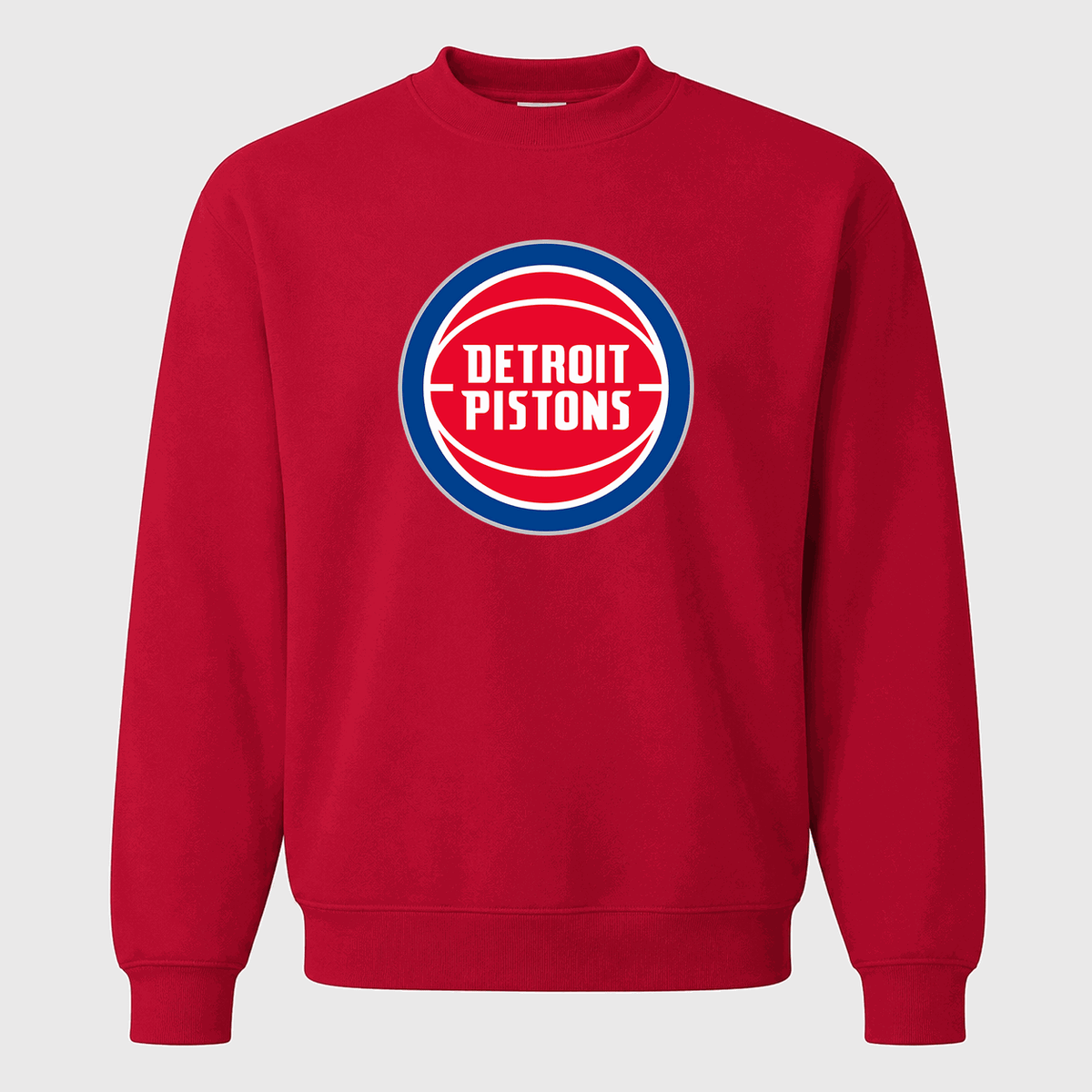 Men's Detroit Pistons Crewneck Sweatshirt - Red
