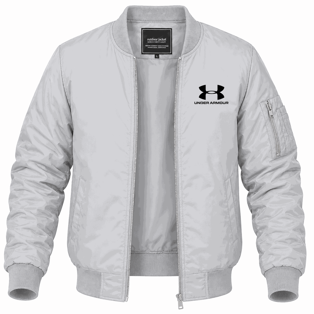 Men's Under Armour Lightweight Bomber Jacket - Gray