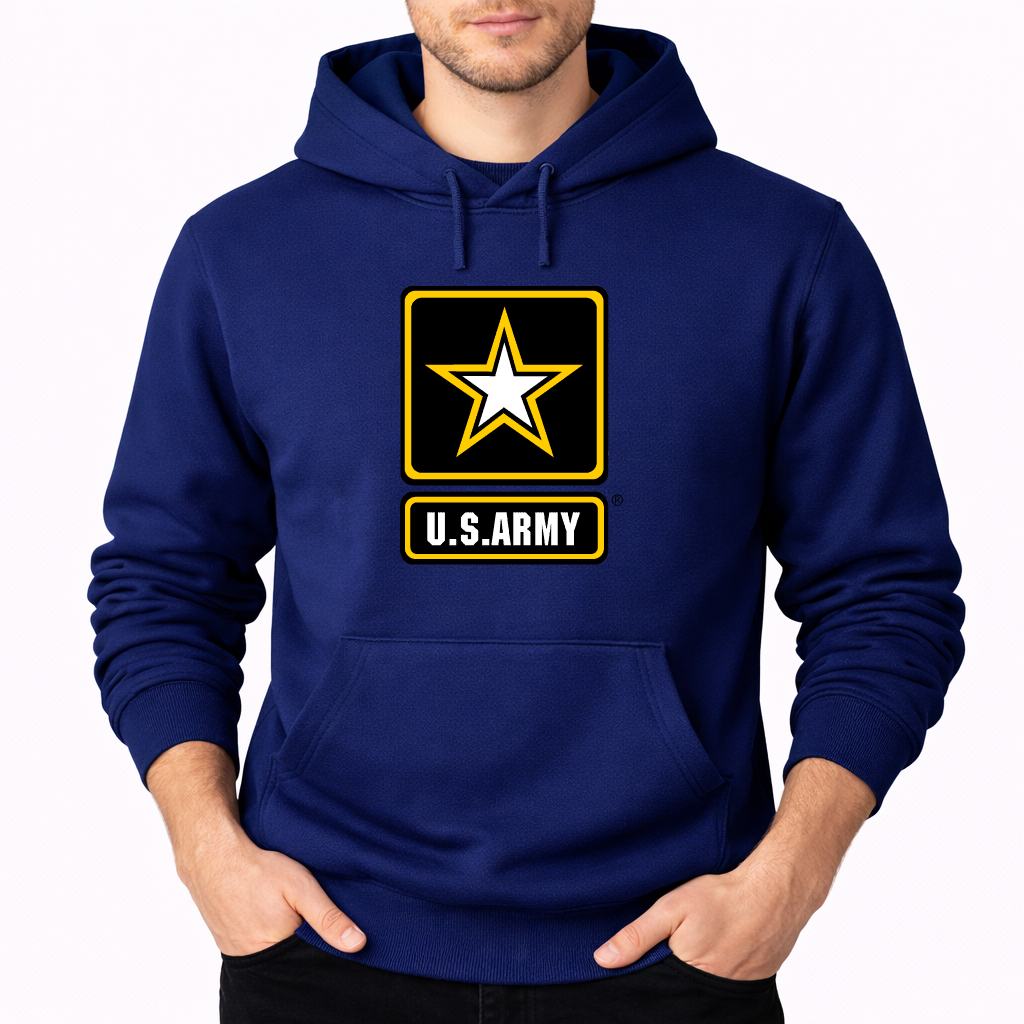 Men's U.S. Army Pullover Hoodie - Navy