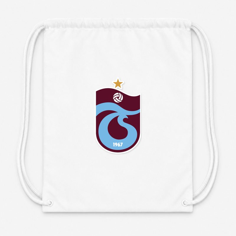 Trabzonspor Soccer Drawstring Bag - White