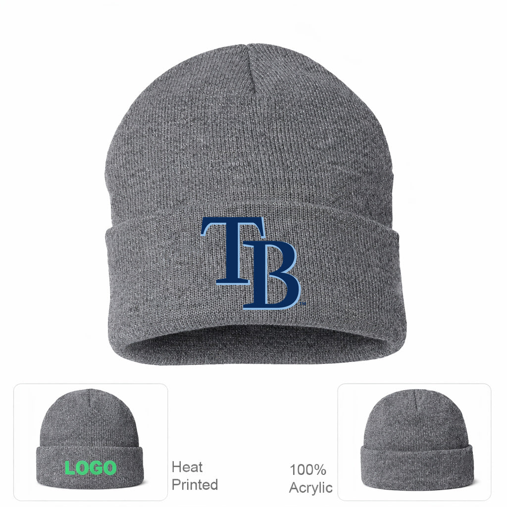 MLB Tampa Bay Rays Beanie Hat - Gray