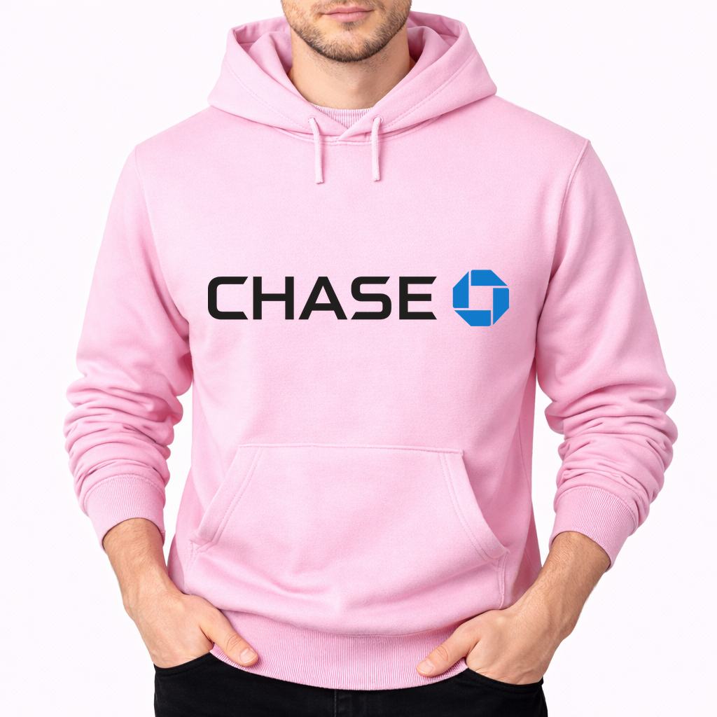 Men's Chase Black Pullover Hoodie - Pink