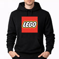 Men's Lego Pullover Hoodie - Black