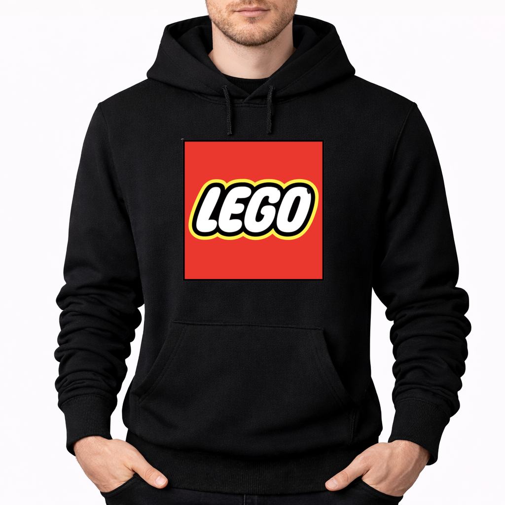 Men's Lego Pullover Hoodie - Black