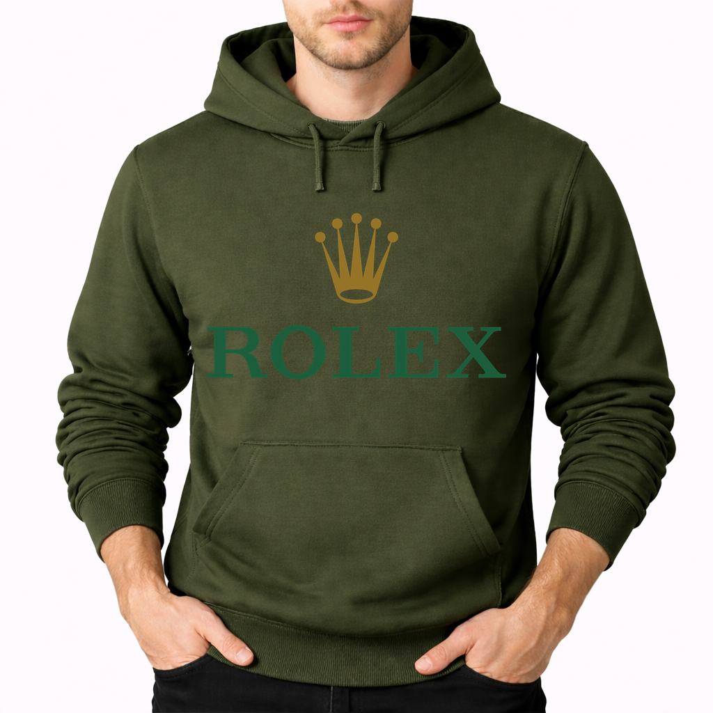 Men's Rolex Pullover Hoodie - Army Green
