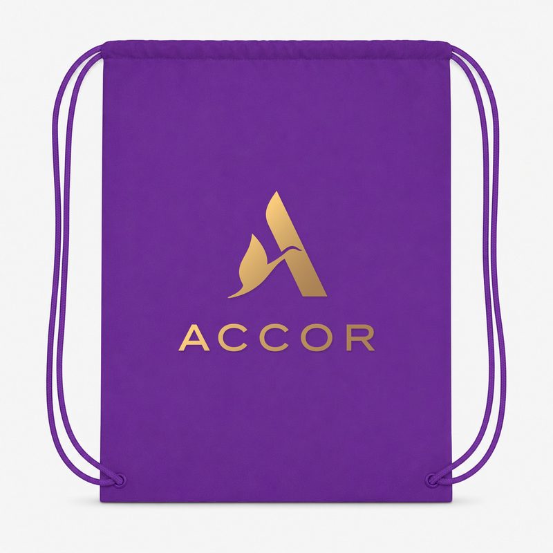 Accor Drawstring Bag - Purple