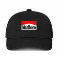 Marlboro Logo Black Dad Baseball Cap Hat