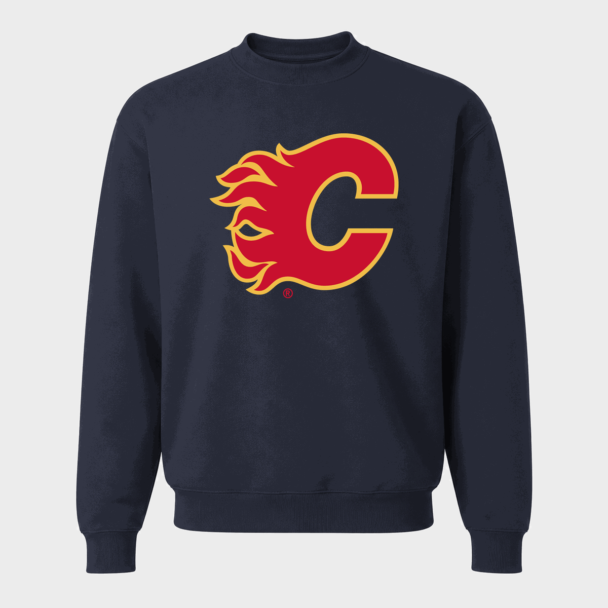 Men's Calgary Flames Crewneck Sweatshirt - Navy