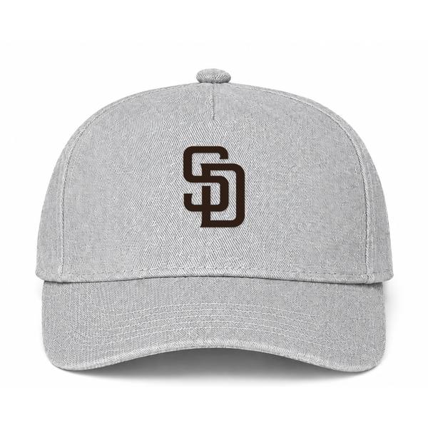 San Diego Padres MLB Logo Gray Dad Baseball Cap Hat