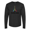 Men's Paris-2024-Olympics-logo-black Long sleeves Cotton Blend T-Shirt - Black
