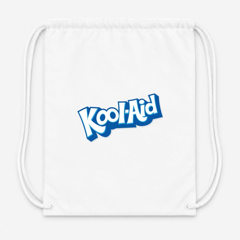 Kool Aid Brand Drawstring Bag - White