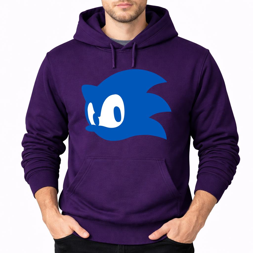Men's Sonic Pullover Hoodie - Purple