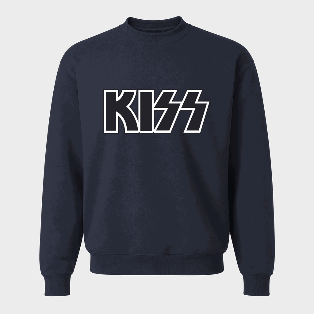 Men's KISS Crewneck Sweatshirt - Navy