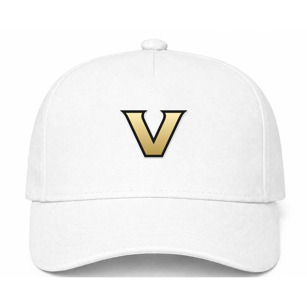 Vanderbilt Commodores Logo White Dad Baseball Cap Hat