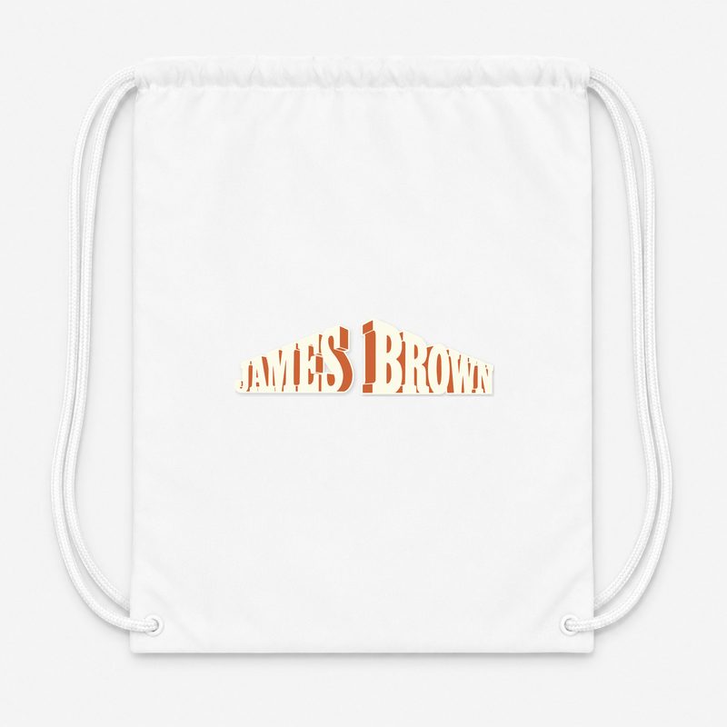 James Brown Drawstring Bag - White