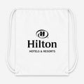 Hilton Drawstring Bag - White
