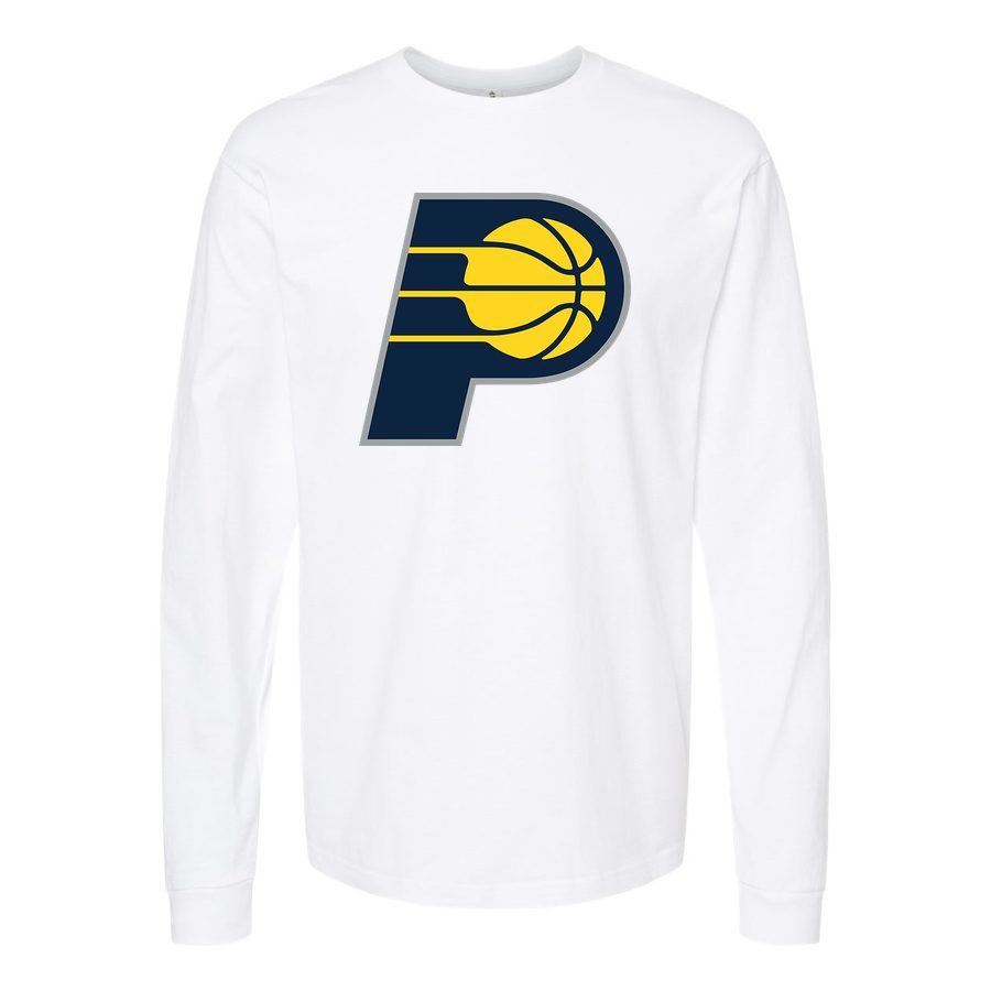 Men's Indiana Pacers Long sleeves Cotton Blend T-Shirt - White