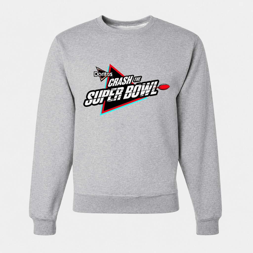 Men's Crash the Super Bowl Crewneck Sweatshirt - Gray