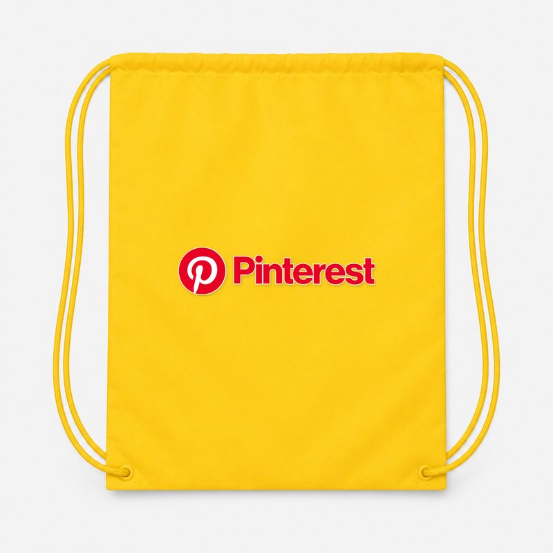 Pinterest Drawstring Bag - Yellow