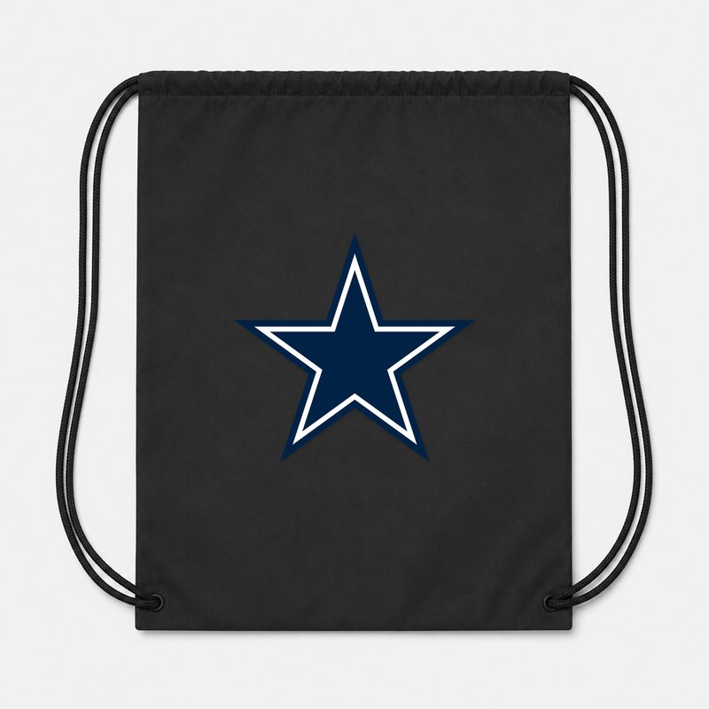 Dallas Cowboys Drawstring Bag - Black