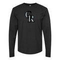 Men's Colorado Rockies Long sleeves Cotton Blend T-Shirt - Black