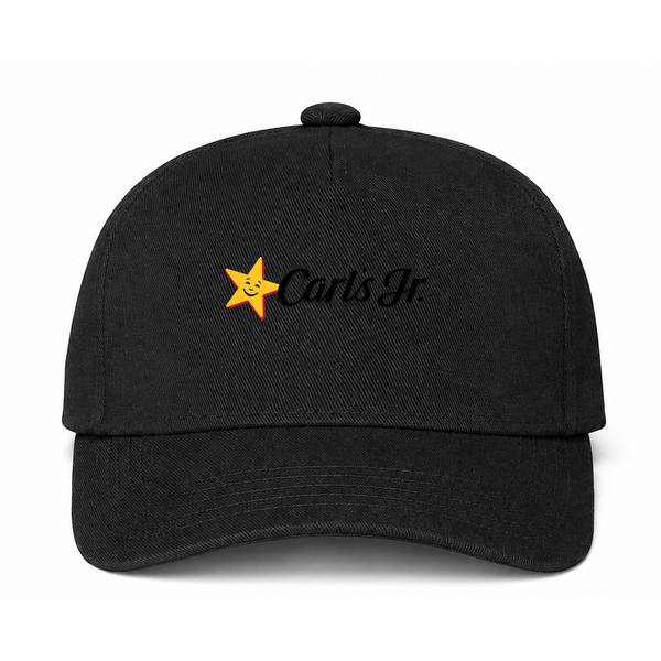 Carl's Jr. Logo Black Dad Baseball Cap Hat