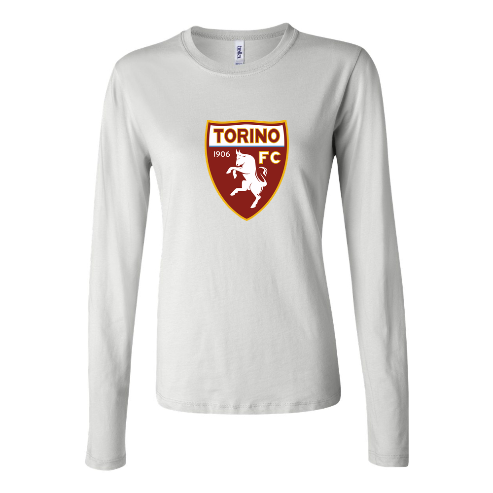 Women's Torino Soccer Long Sleeve T-Shirt - White