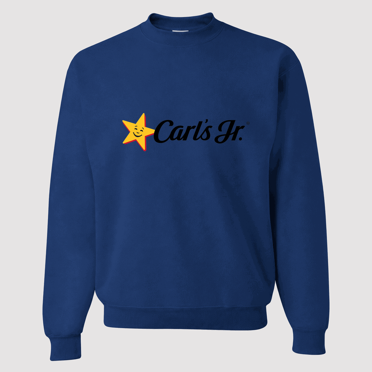 Men's Carl's Jr. Crewneck Sweatshirt - Blue