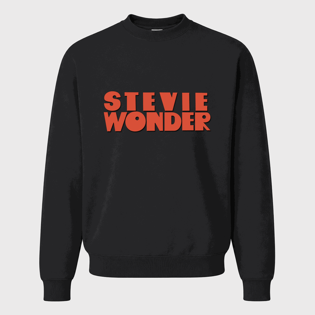 Men's Stevie Wonder Crewneck Sweatshirt - Black