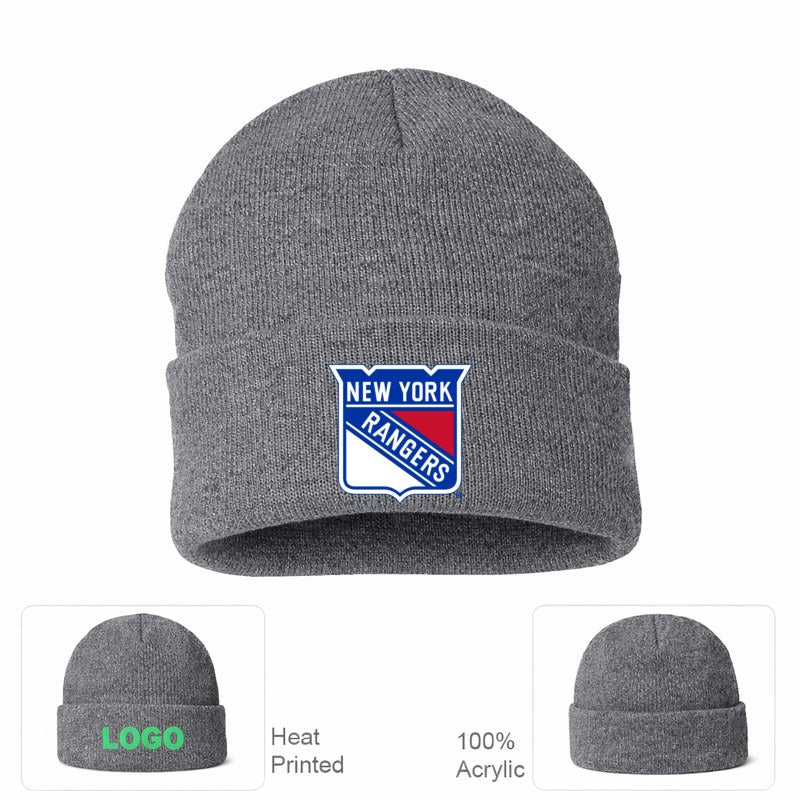 New York Rangers Grey Beanie Hat