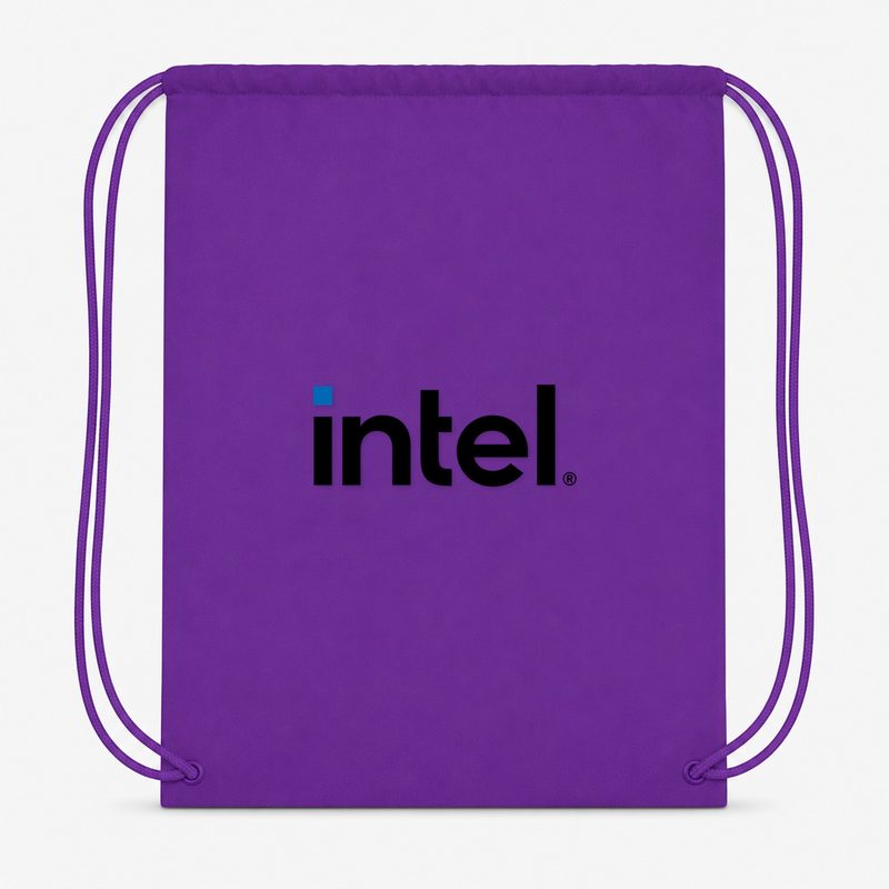 Intel Min Drawstring Bag - Purple